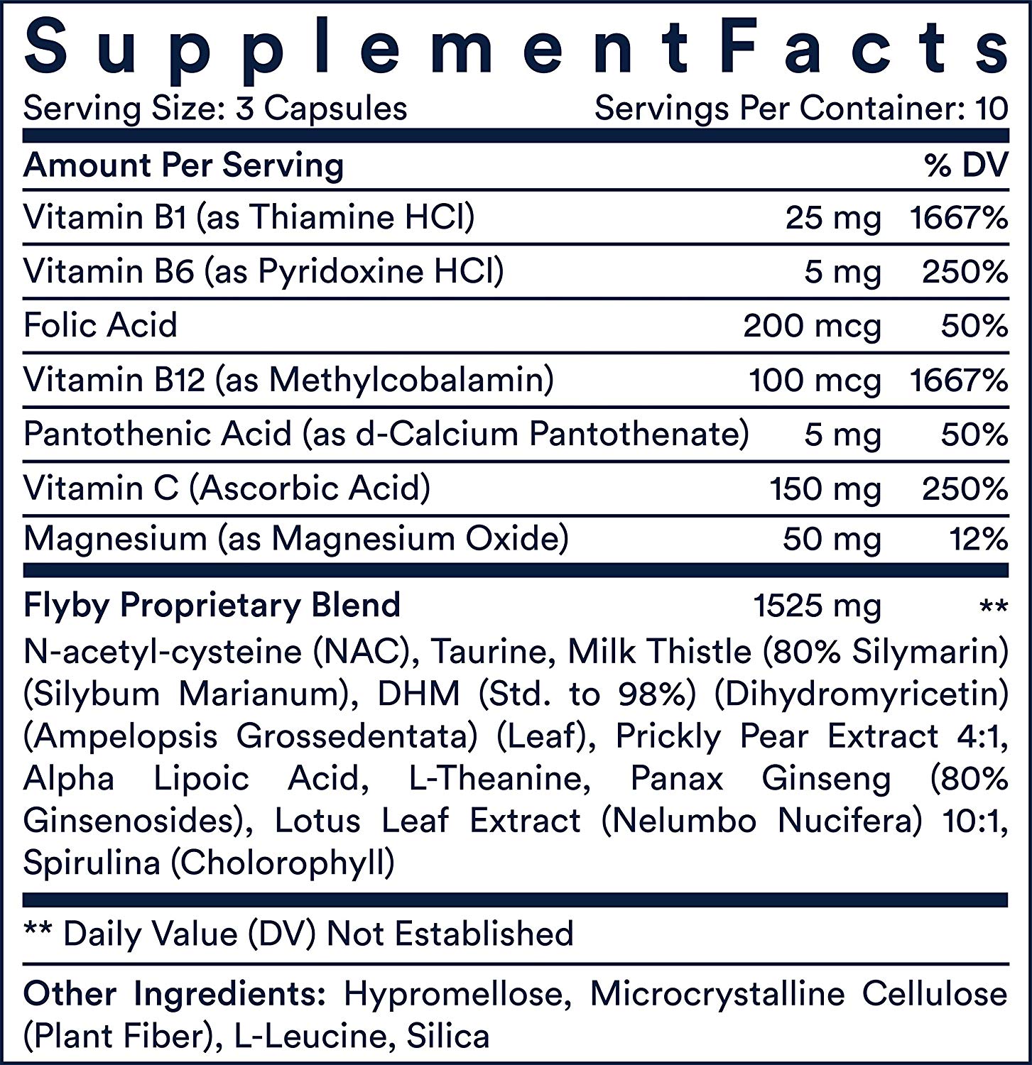 flyby ingredients label